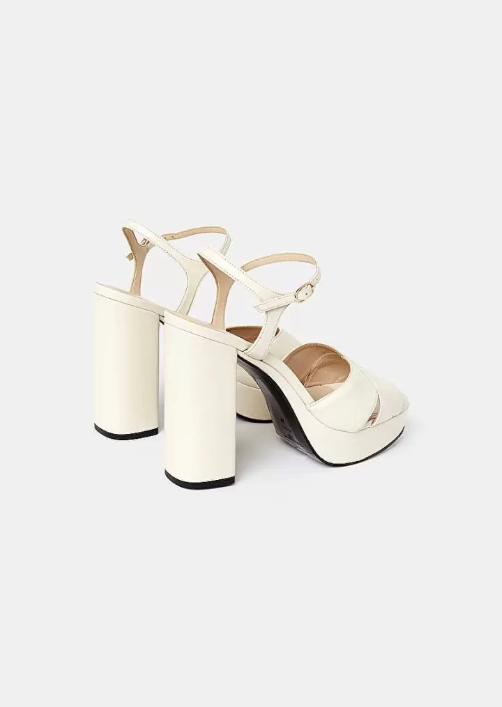 Chaussures Kourtney En Cuir Lisse Ecru^TARA JARMON Cheap