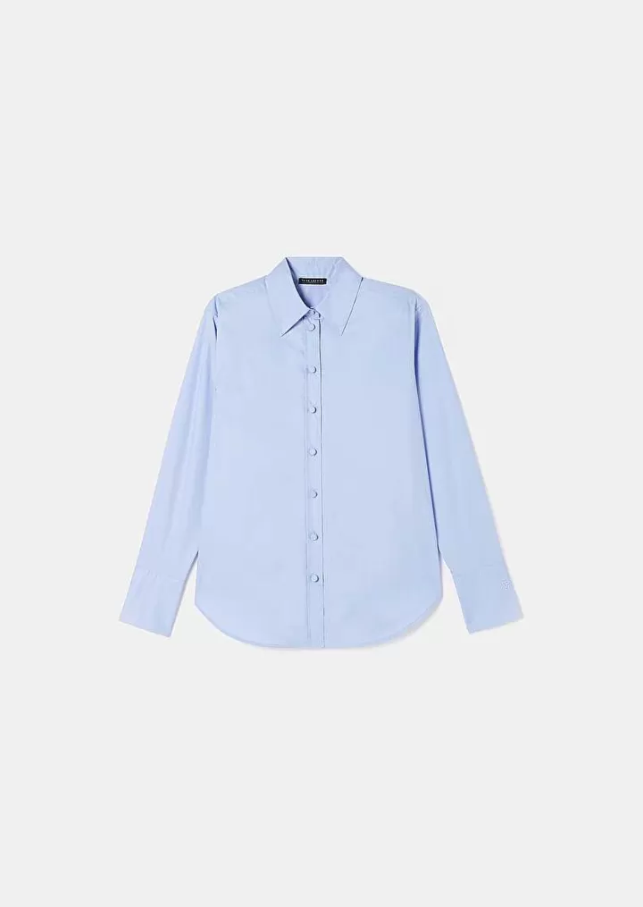 Chemise En Popeline Bleue Clarence^TARA JARMON Discount