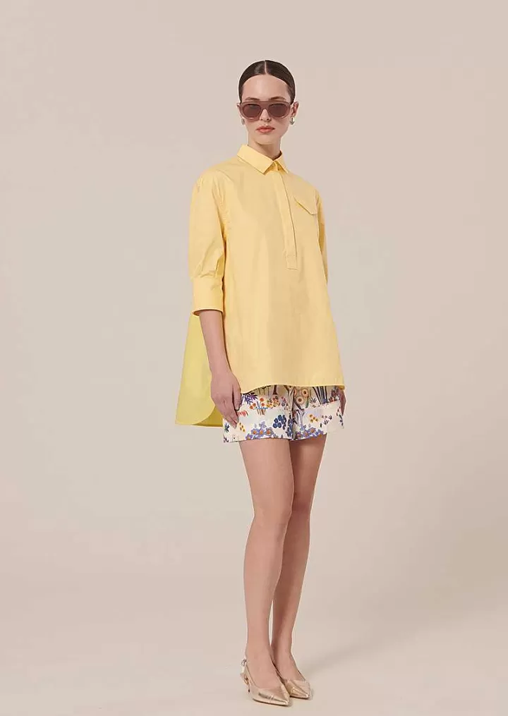 Chemise En Popeline Jaune Tallulah^TARA JARMON Clearance