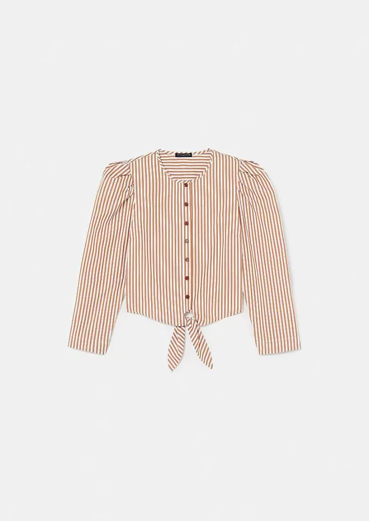 Chemise En Popeline Rayee Marron Cleo^TARA JARMON Flash Sale