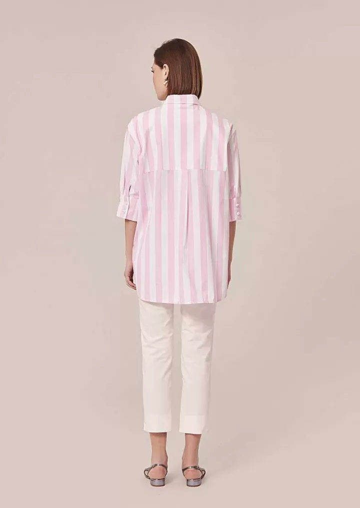 Chemise En Popeline Rayee Rose Tallulah^TARA JARMON Online
