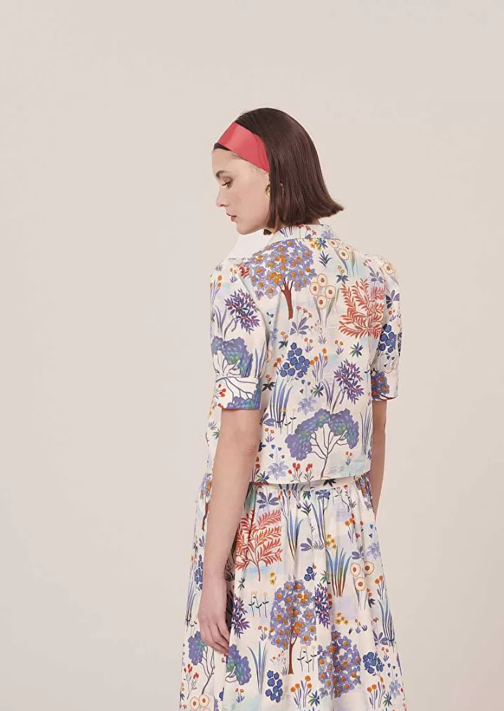 Chemise Imprimee Come Blue Flower^TARA JARMON Cheap