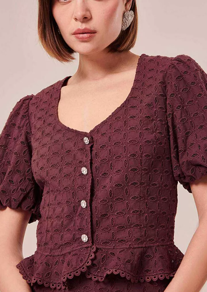 Chemise Imprimee Fleurs Marron Clorinda^TARA JARMON Online
