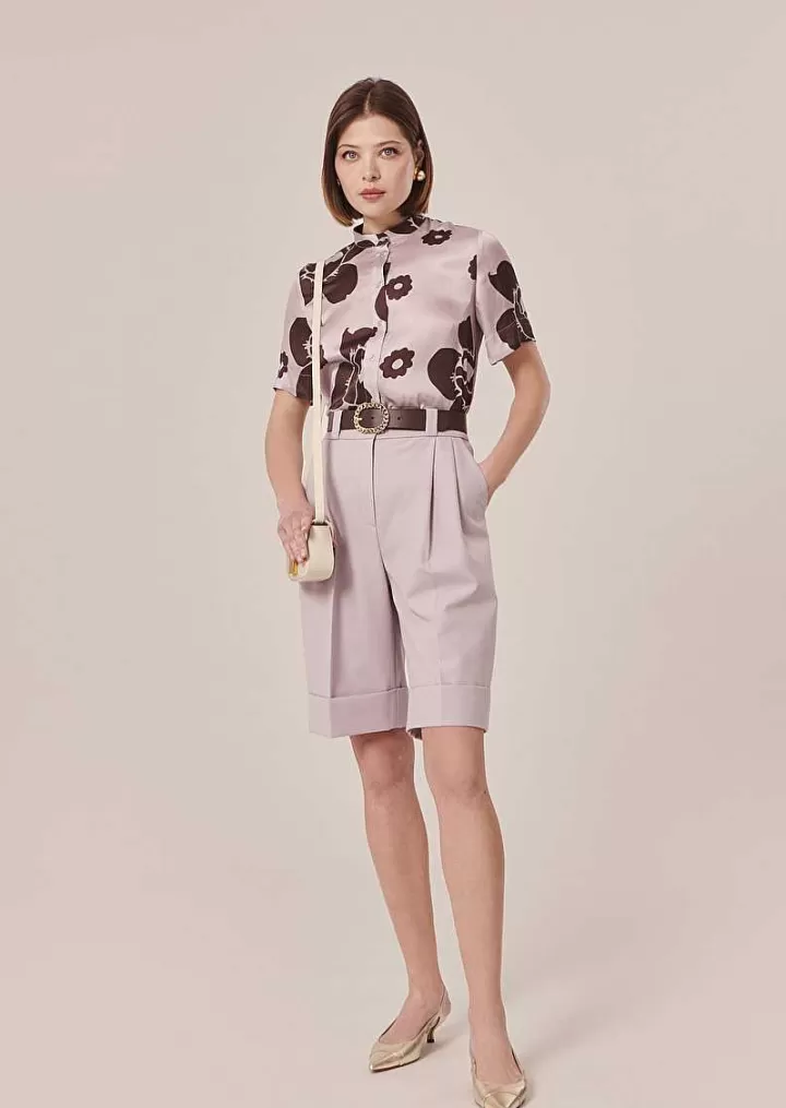 Chemise Imprimee Fleurs Violettes Camin^TARA JARMON Flash Sale