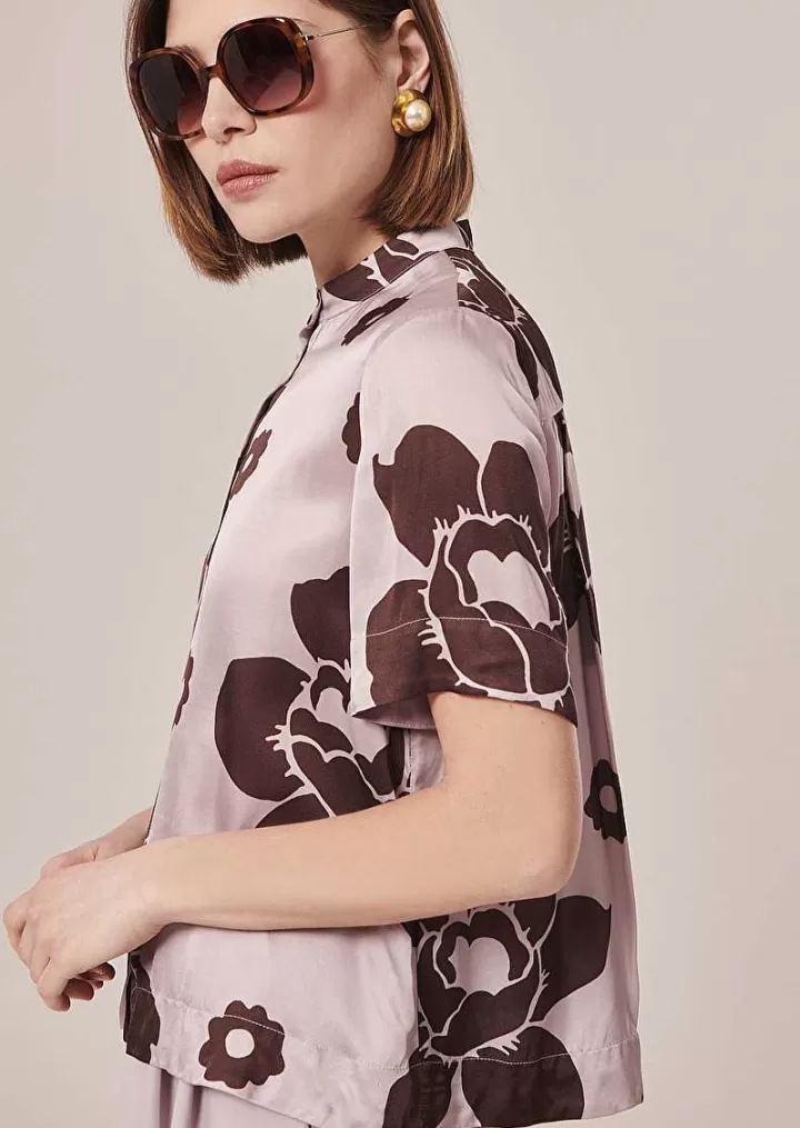 Chemise Imprimee Fleurs Violettes Camin^TARA JARMON Flash Sale