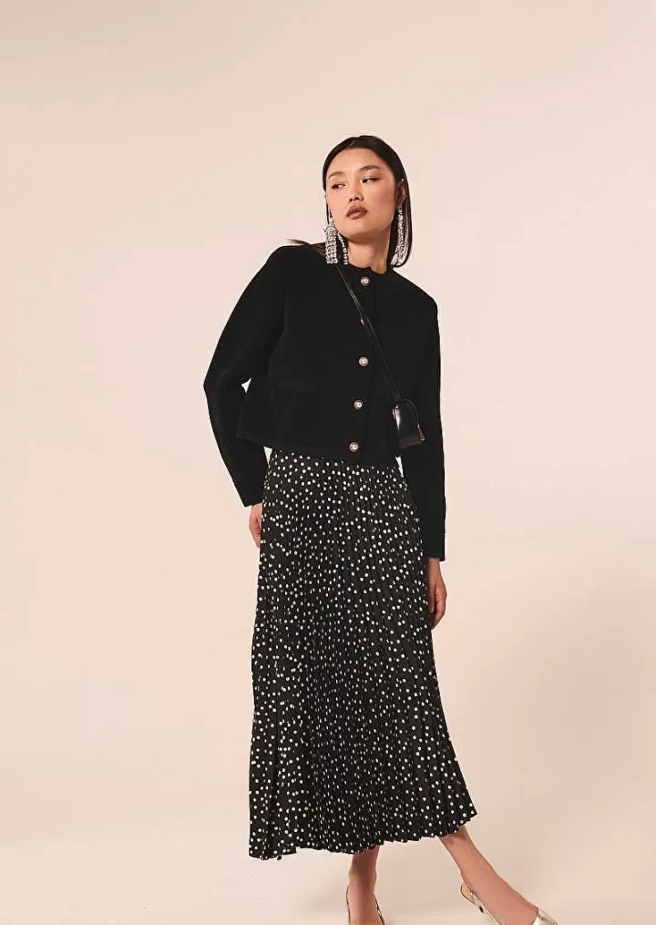 Gilet En Tricot Noir Invite^TARA JARMON Shop
