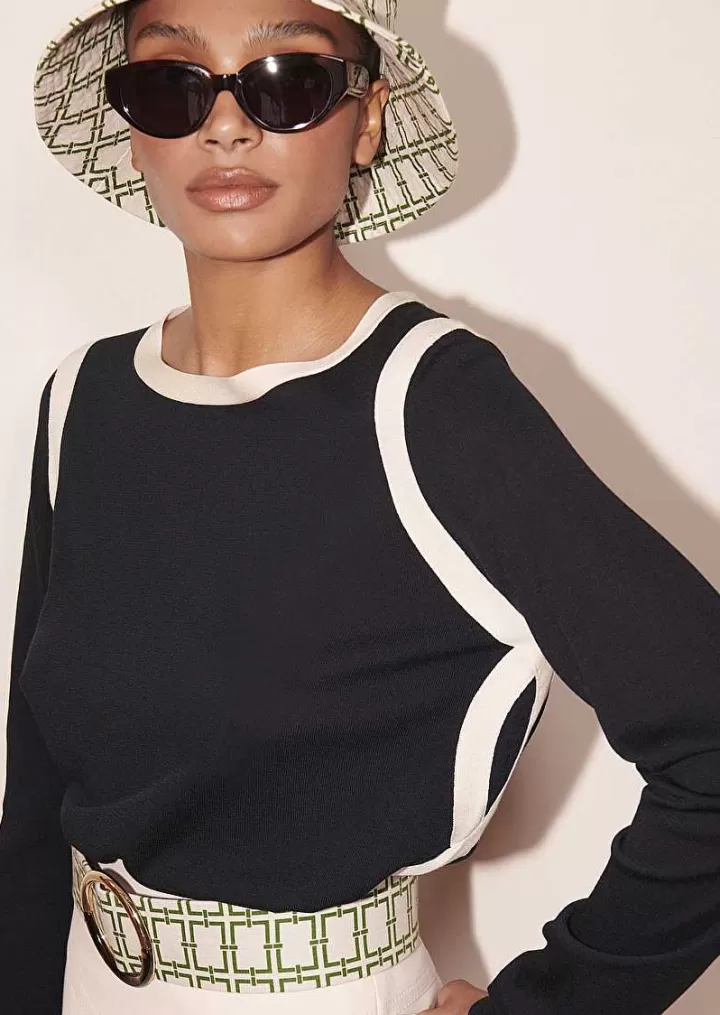 Haut En Coton Bleu Nuit Ponama^TARA JARMON Sale