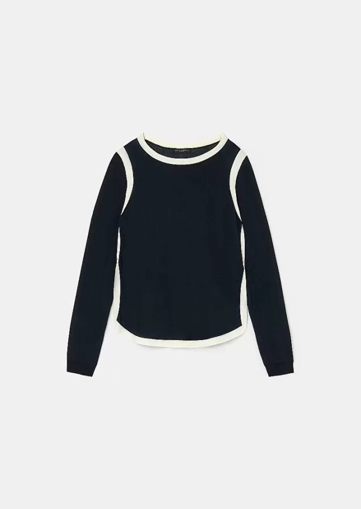Haut En Coton Bleu Nuit Ponama^TARA JARMON Sale