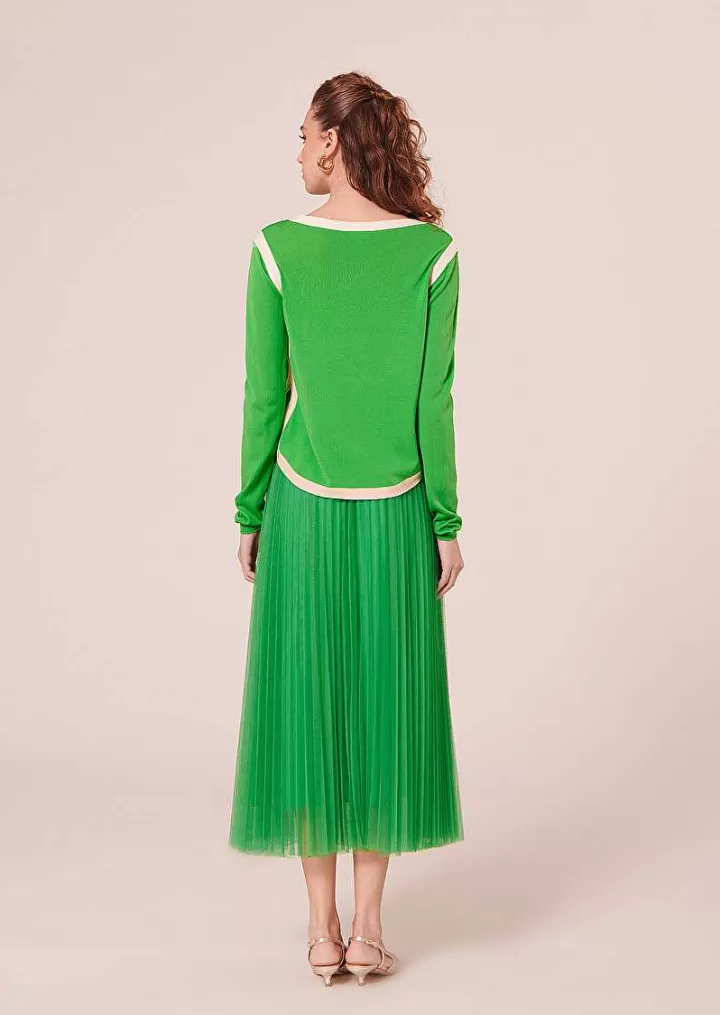 Haut En Coton Vert Ponama^TARA JARMON Best Sale