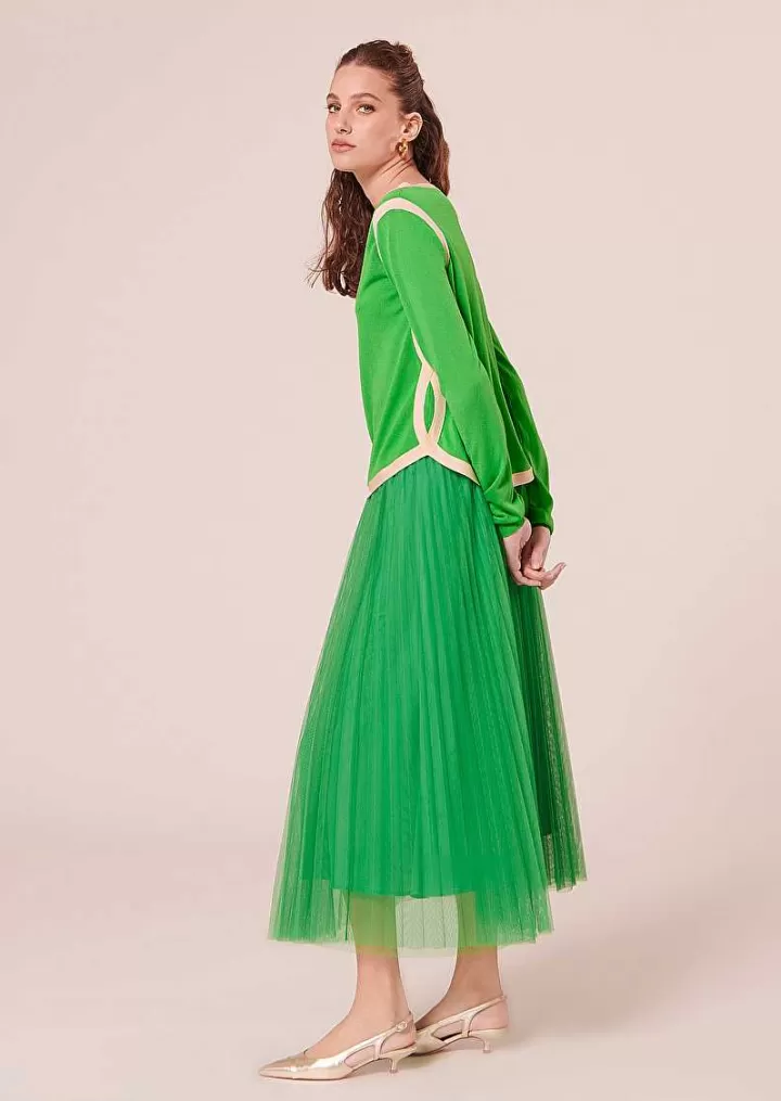 Haut En Coton Vert Ponama^TARA JARMON Best Sale