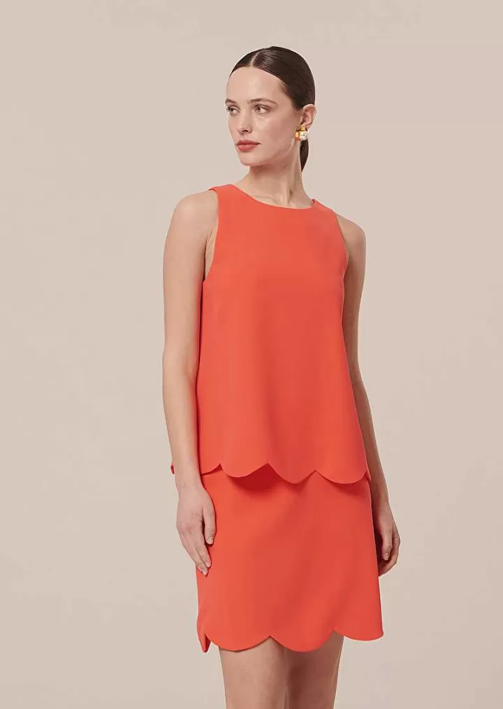 Haut En Crepe Corail Tabo^TARA JARMON Outlet