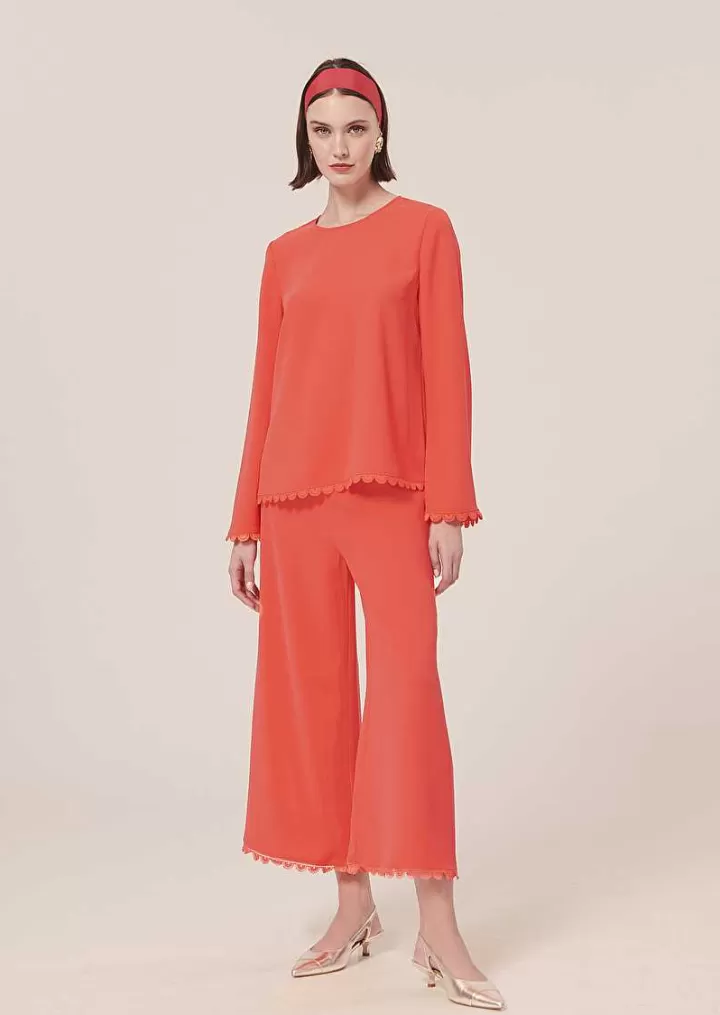 Haut En Crepe Corail Tazzio^TARA JARMON New