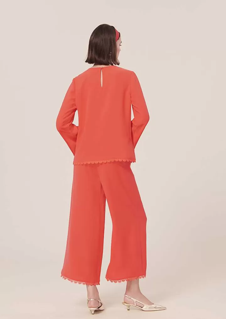 Haut En Crepe Corail Tazzio^TARA JARMON New