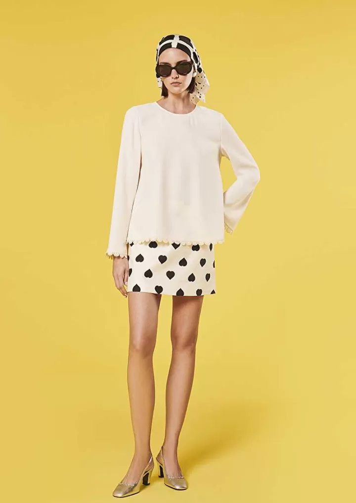 Haut En Crepe Ecru Tazzio^TARA JARMON Flash Sale