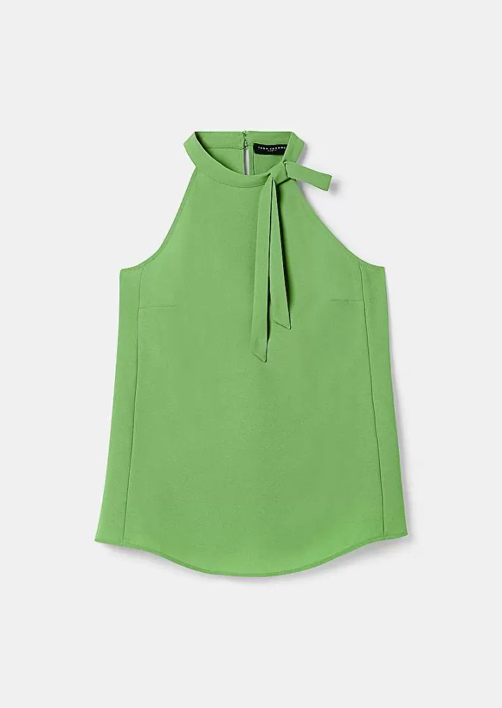 Haut En Crepe Vert Tierri^TARA JARMON Best Sale