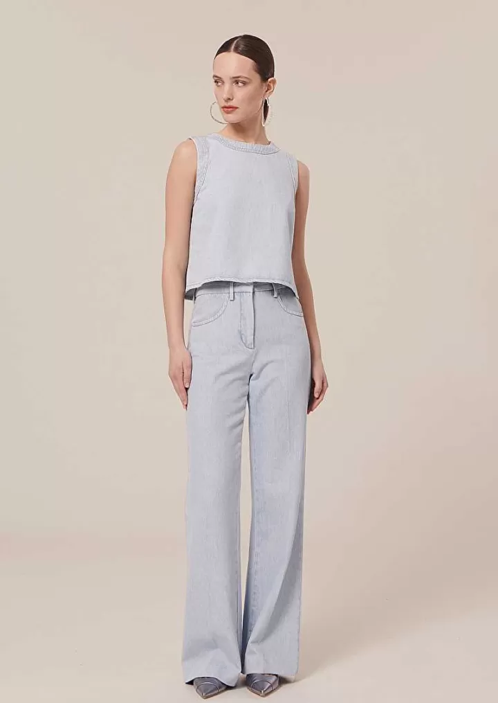 Haut En Jean Bleu Clair Tokono^TARA JARMON Fashion