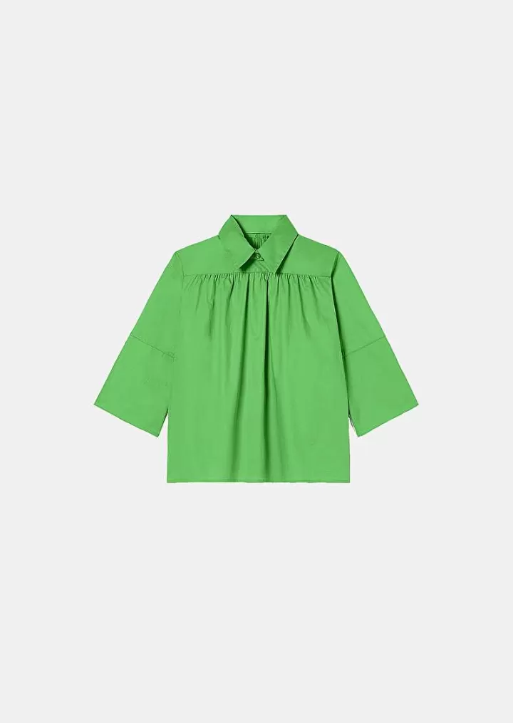 Haut En Popeline Vert Trinity^TARA JARMON Cheap