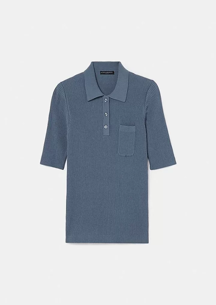 Haut En Tricot Bleu Marine Pam^TARA JARMON Fashion