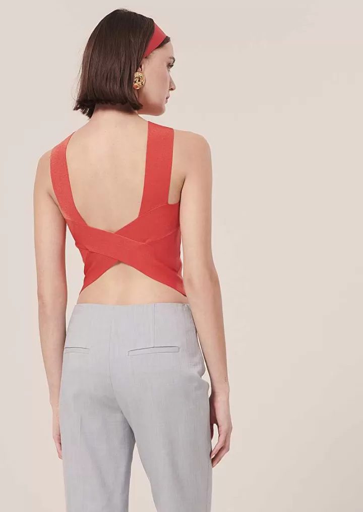 Haut En Tricot Corail Prana^TARA JARMON Cheap