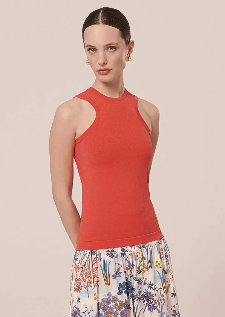 Haut En Tricot Irise Corail Paige^TARA JARMON New