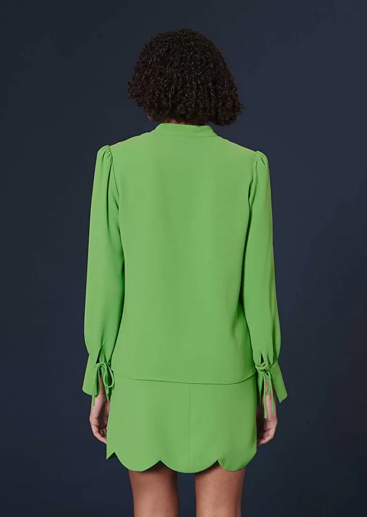 Haut Toulouse Crepe Vert^TARA JARMON Best Sale
