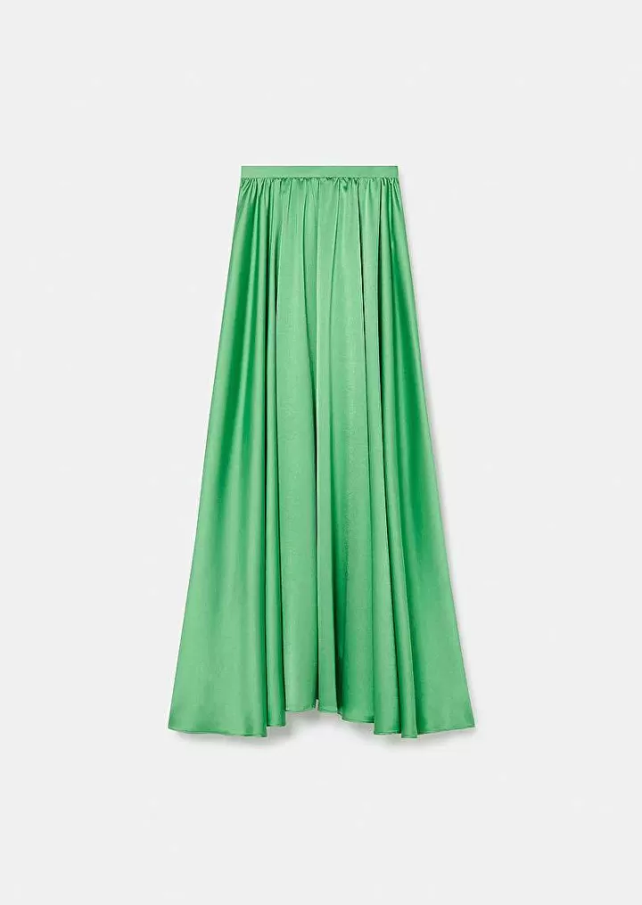 Jupe En Satin Vert Joya^TARA JARMON Best Sale