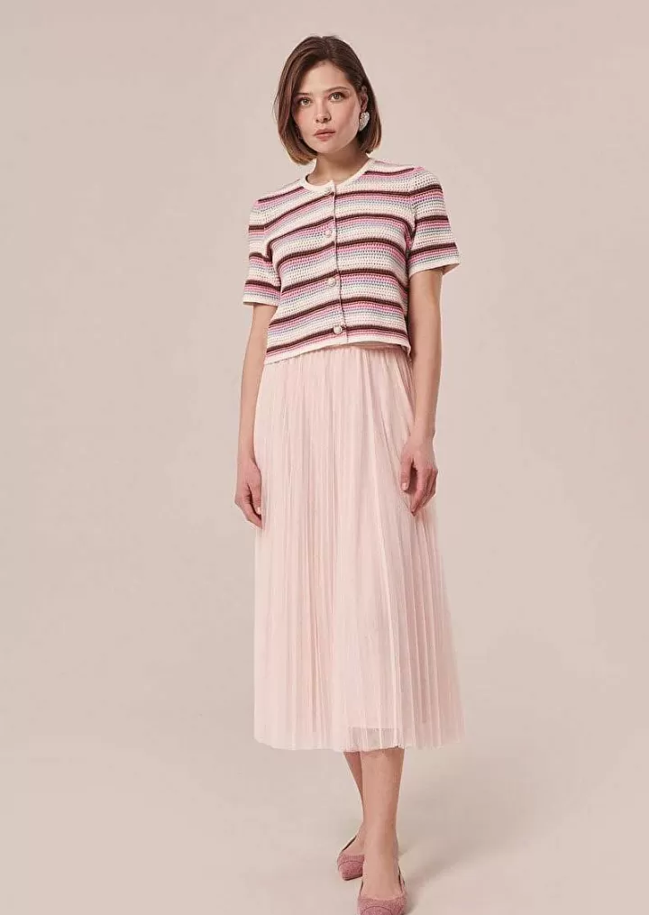 Jupe En Tulle Plissee Rose Clair Juillet^TARA JARMON New