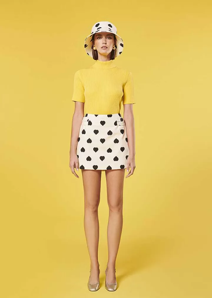 Jupe Josefa Ecru A Pois Noirs^TARA JARMON Store