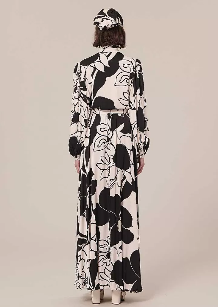 Jupe Joya Ecru A Fleurs Noires^TARA JARMON Sale