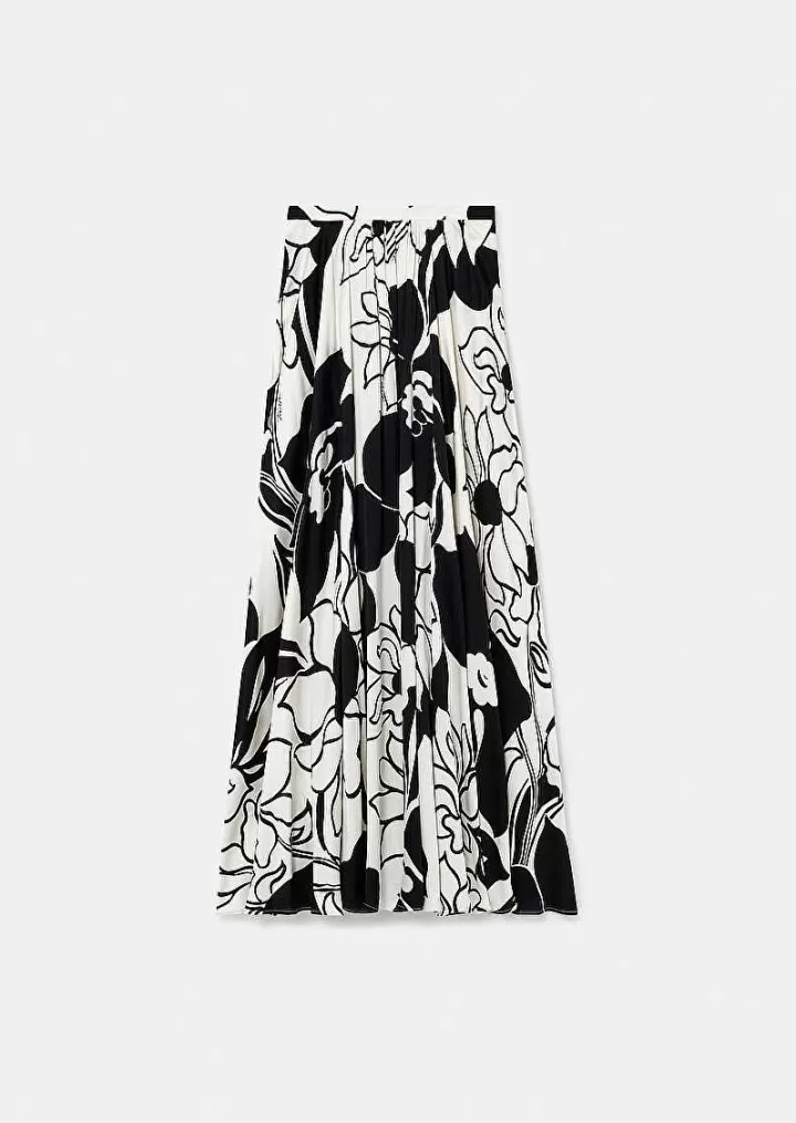 Jupe Joya Ecru A Fleurs Noires^TARA JARMON Sale