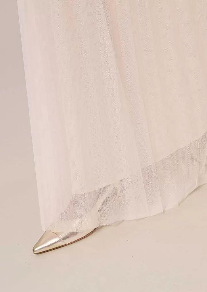 Jupe Juliette En Tulle Plisse Ecru^TARA JARMON Flash Sale