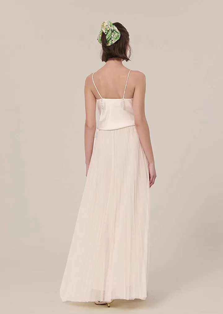 Jupe Juliette En Tulle Plisse Ecru^TARA JARMON Flash Sale