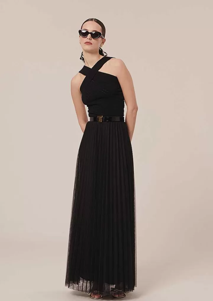 Jupe Plissee En Tulle Noire Juliette^TARA JARMON Cheap