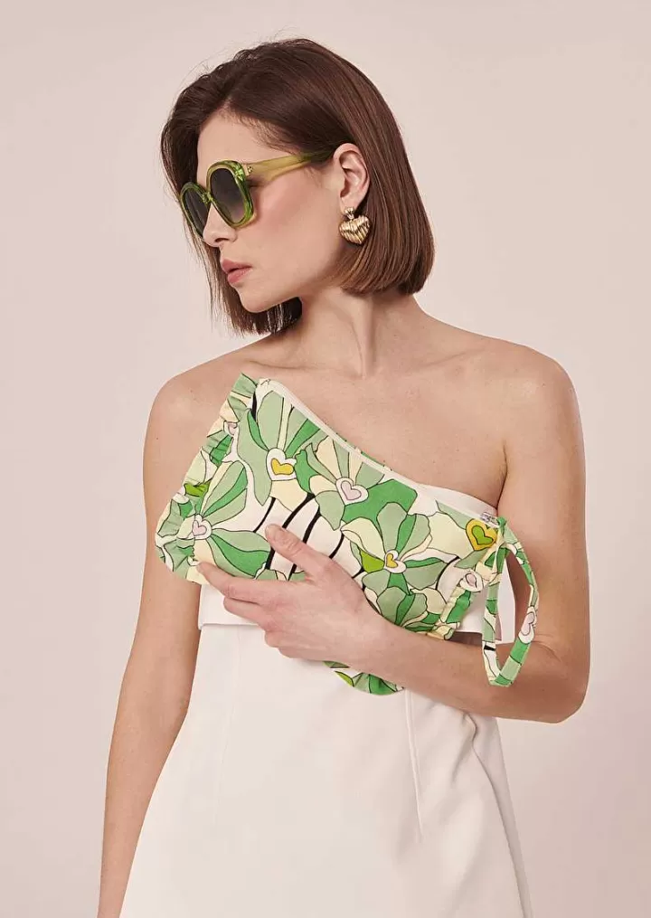 Pochette Souple A Imprime Floral Vert Sabrina^TARA JARMON Sale