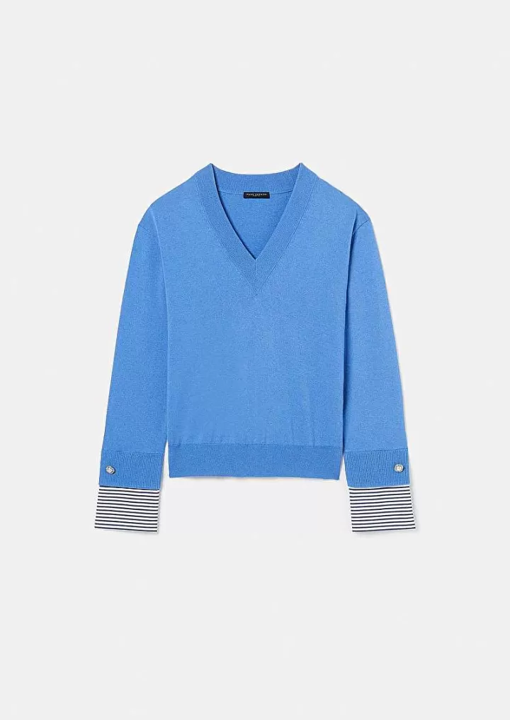 Pull Bleu Primrose En Coton Et Laine Merinos Extrafine^TARA JARMON Clearance