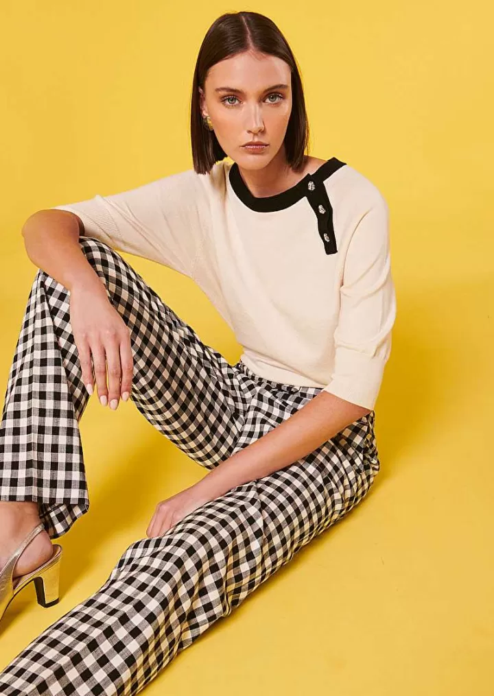 Pull En Coton Et Laine Ecru Pastelle^TARA JARMON Hot