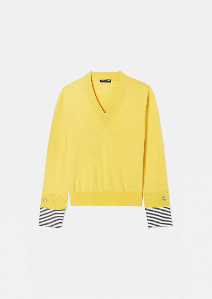 Pull Jaune Primrose En Coton Et Laine Merinos^TARA JARMON Flash Sale