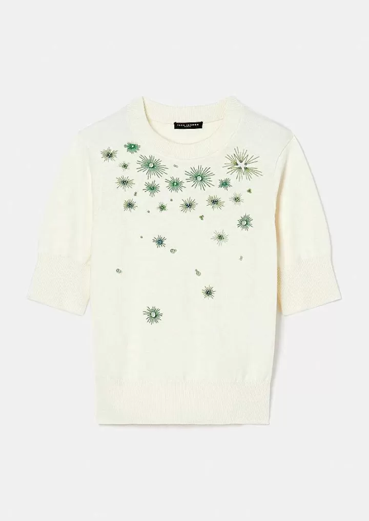 Pull Pablito En Coton Et Laine Ecru^TARA JARMON Shop