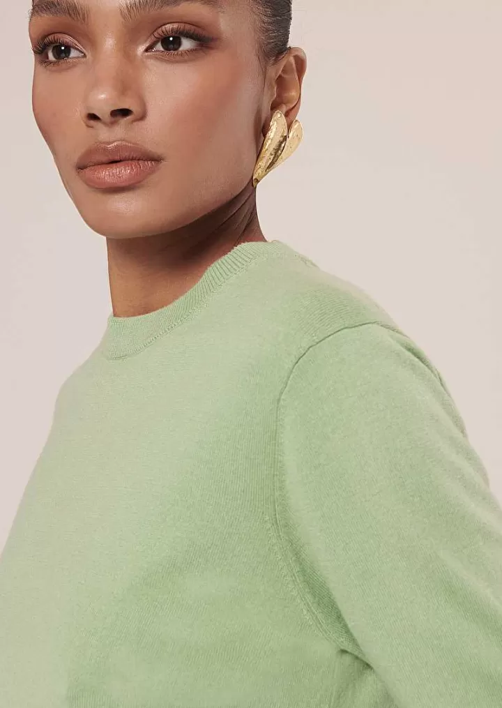 Pull Paoline En Coton Et Laine Vert^TARA JARMON Best Sale