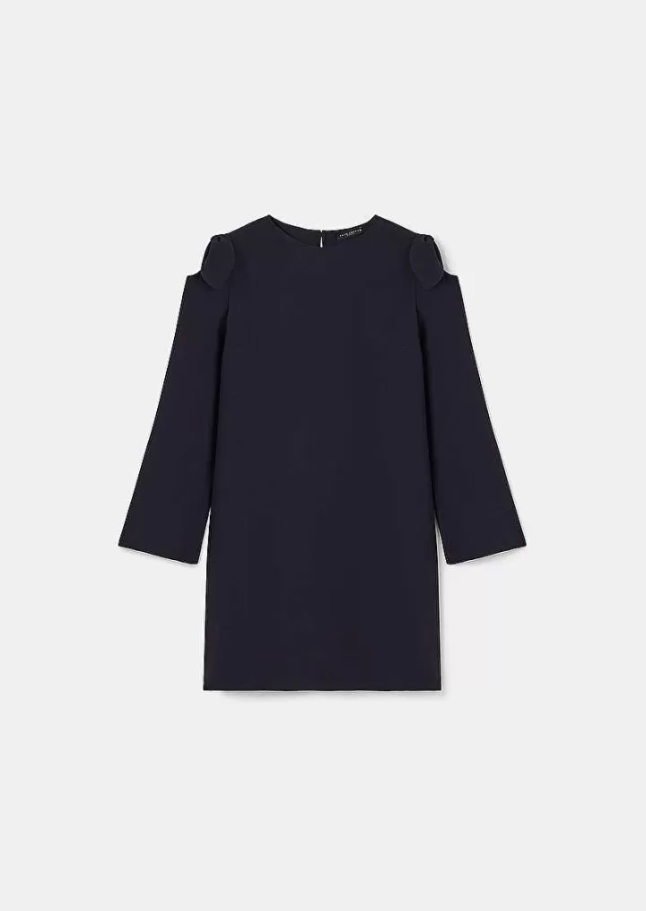 Robe En Crepe Bleu Nuit Renato^TARA JARMON Best Sale