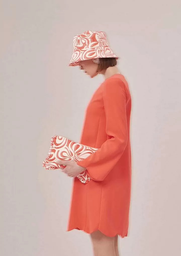 Robe En Crepe Corail Ruoda^TARA JARMON Best