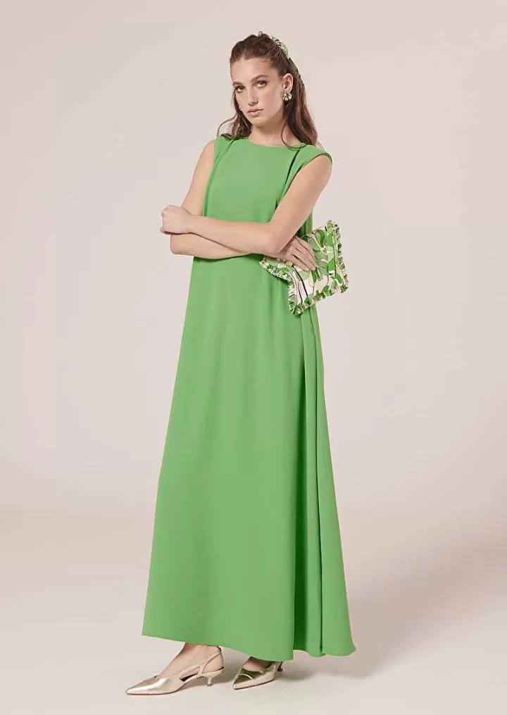 Robe En Crepe Verte Roxy^TARA JARMON Best