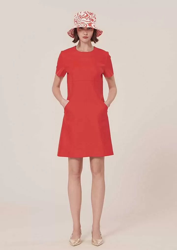 Robe En Double Toile Corail Rehane^TARA JARMON Discount