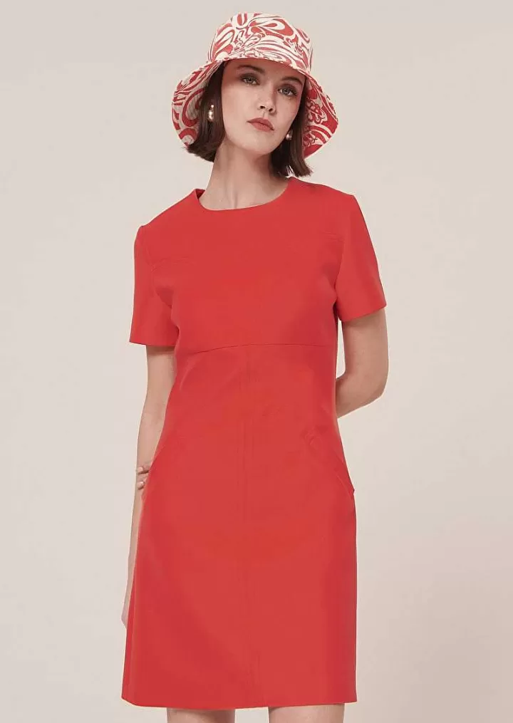 Robe En Double Toile Corail Rehane^TARA JARMON Discount