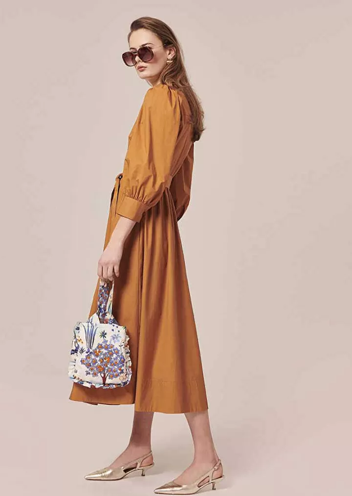 Robe En Popeline Croustillante Marron Rivoltine^TARA JARMON Best