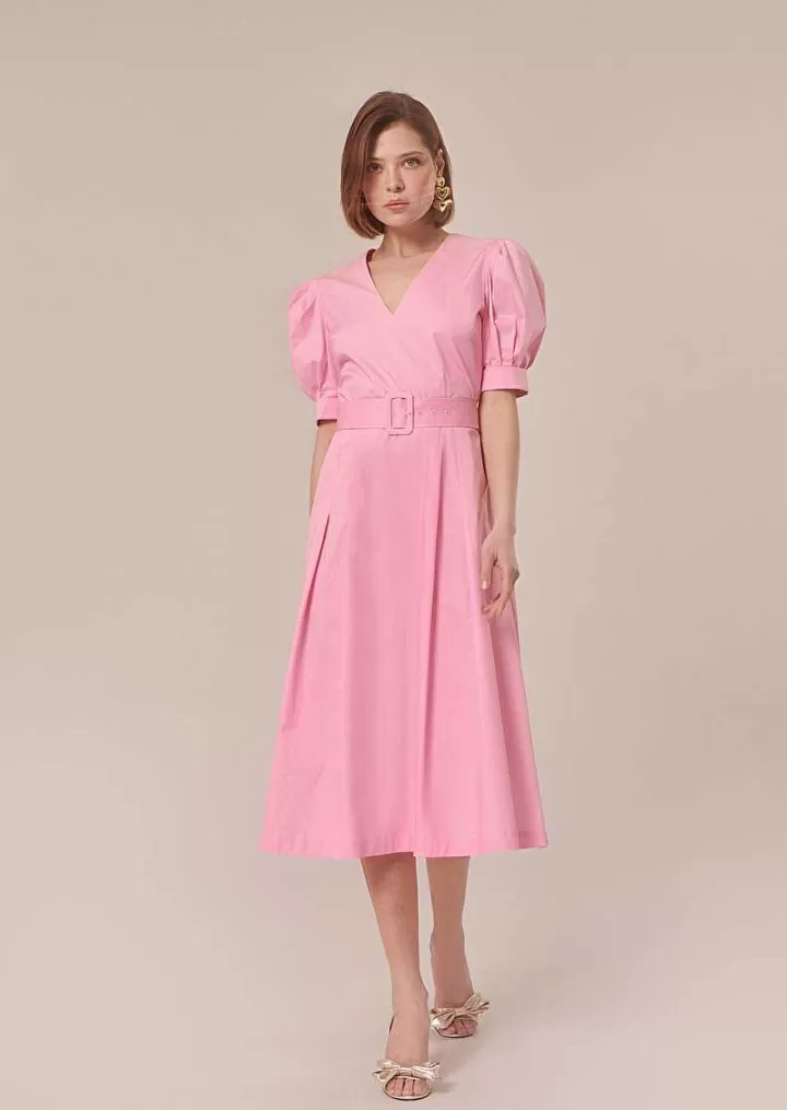 Robe En Popeline Rose Ranya^TARA JARMON Fashion