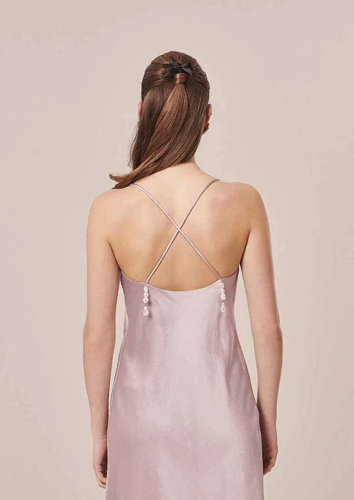 Robe Fluide En Satin Violet Reane^TARA JARMON Flash Sale