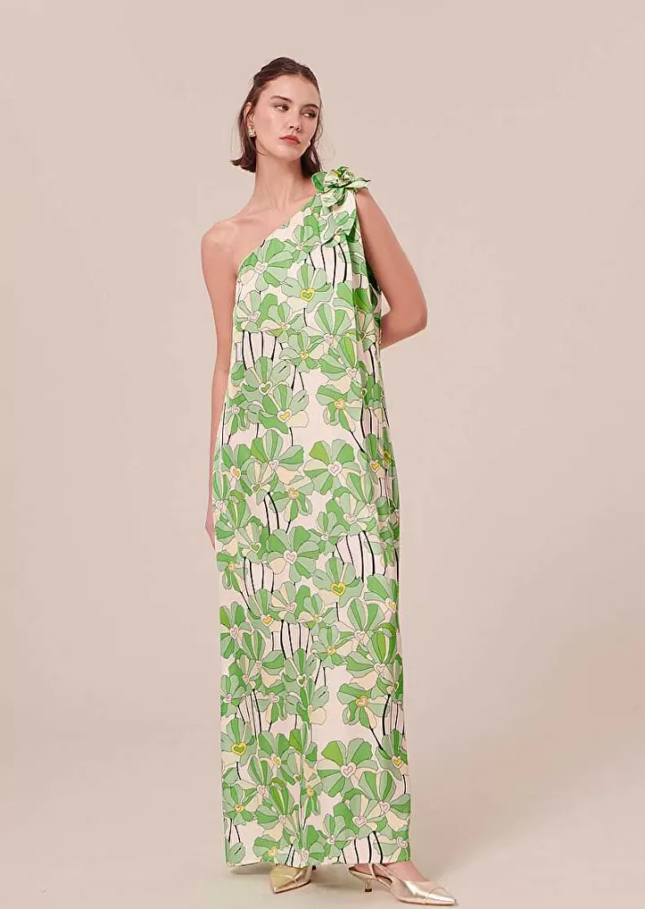 Robe Imprimee Florale Verte Rekia^TARA JARMON Flash Sale