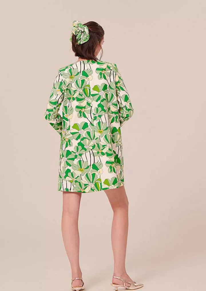 Robe Imprimee Florale Verte Rhea^TARA JARMON Online