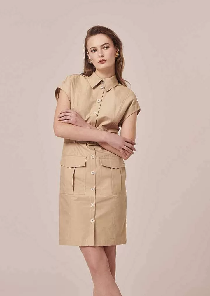 Robe Rajah En Coton Beige^TARA JARMON Fashion